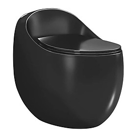 BỒN CẦU QUẢ TRỨNG NHẬP KHẨU CAO CẤP GROVES men đen R22 BLACK