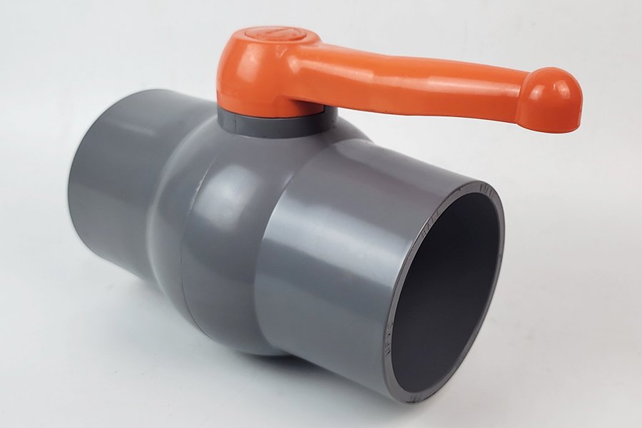 Van uPVC thân đúc bi nhưa ABS 90, 114mm Eurolife EL-VN (tay cam)