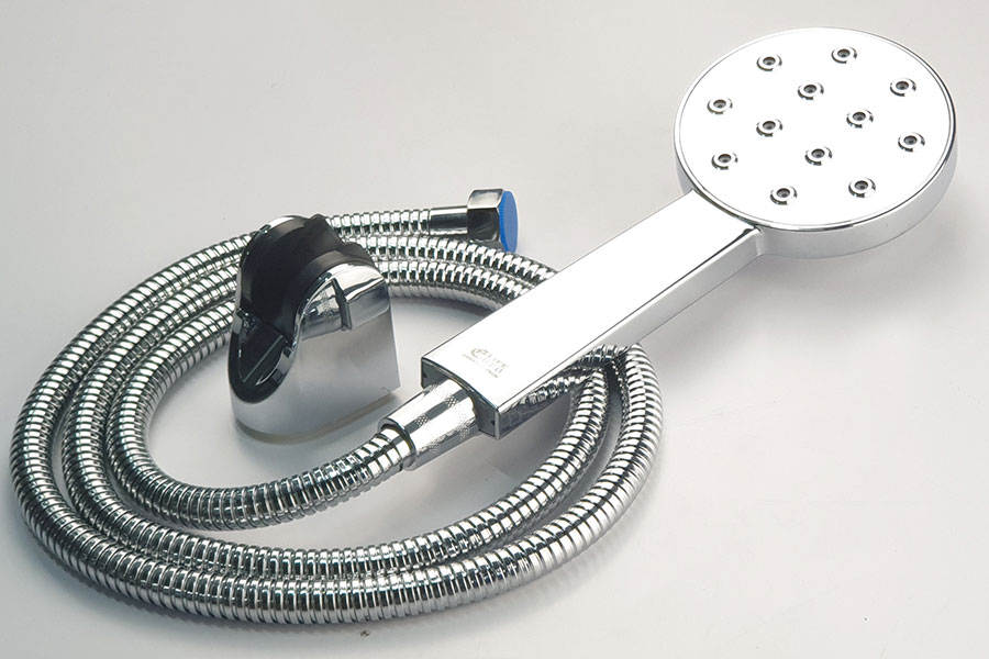 Bộ tay dây sen siêu tăng áp 1 chế độ chảy, dòng nước xoáy độc đáo Eurolife EL-120SH (Trắng bạc)