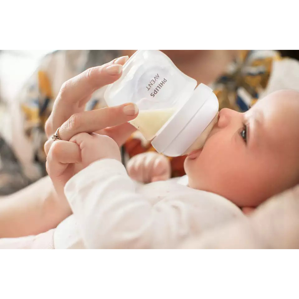 Bình sữa mô phỏng tự nhiên mới hiệu Philips Avent cho trẻ từ 0 tháng tuổi (125ml-đôi)_SCY900.02