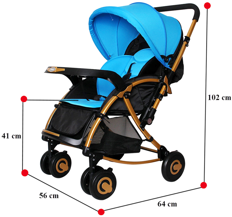 Xe Đẩy Trẻ Em Bập Bênh 2 Chiều Baobaohao C3 - Xanh