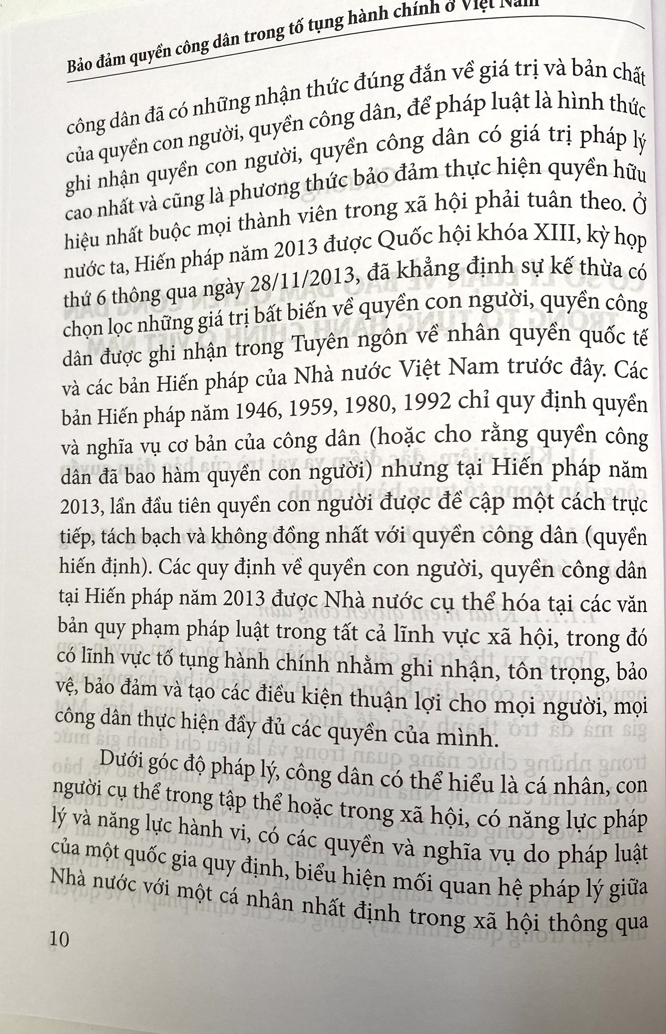 Bảo Đảm Quyền Công Dân Trong Tố Tụng Hành Chính