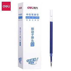 Bút Bi Nước Mực Gel Bấm Ngòi 0.5mm Deli - Có Ngòi Thay Thế Viết Trơn Đều Phù Hợp Ghi Chép Văn Phòng Học Sinh Sổ Tay - A623 SA135