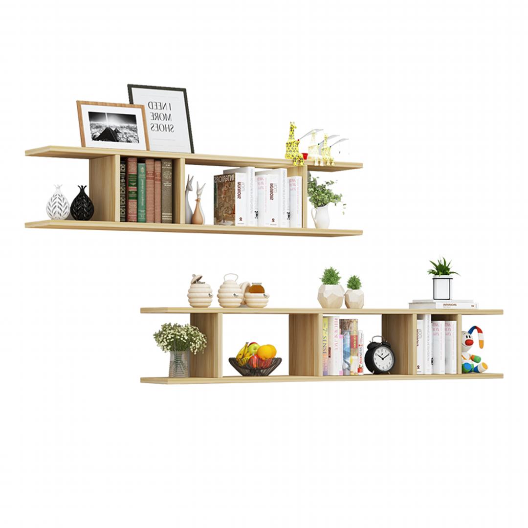 Kệ gỗ trang trí phòng khách gia đình SMLIFE Waka