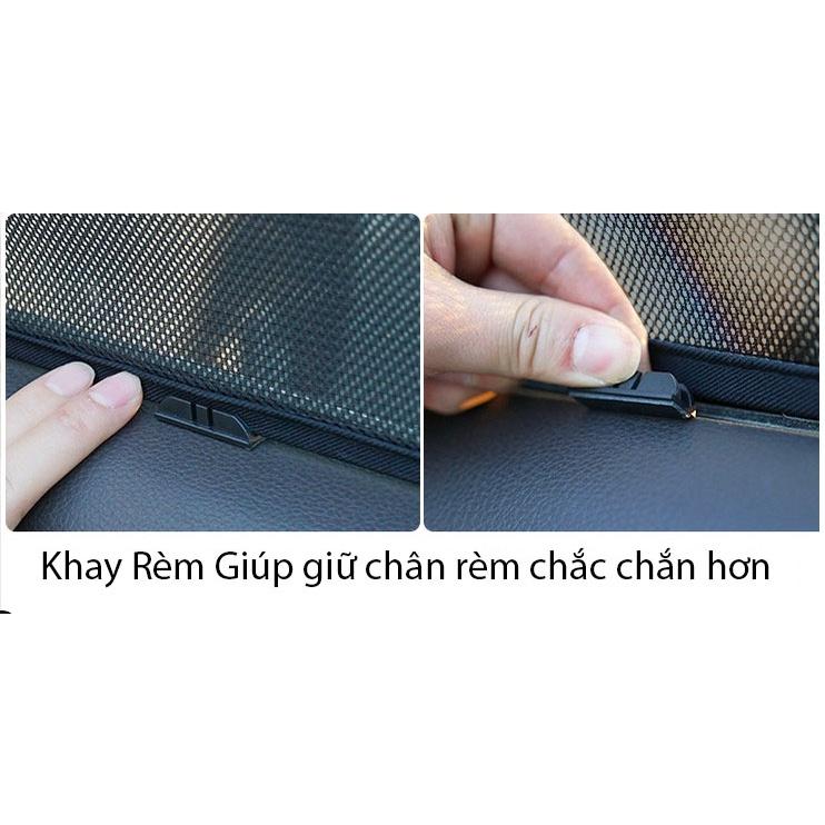 Rèm Che Nắng Nam Châm Xe Mazda BT50 2016 đến 2020 Bộ 4 Tấm Có Sẵn Nam Châm Hút Mạnh chuẩn form xe