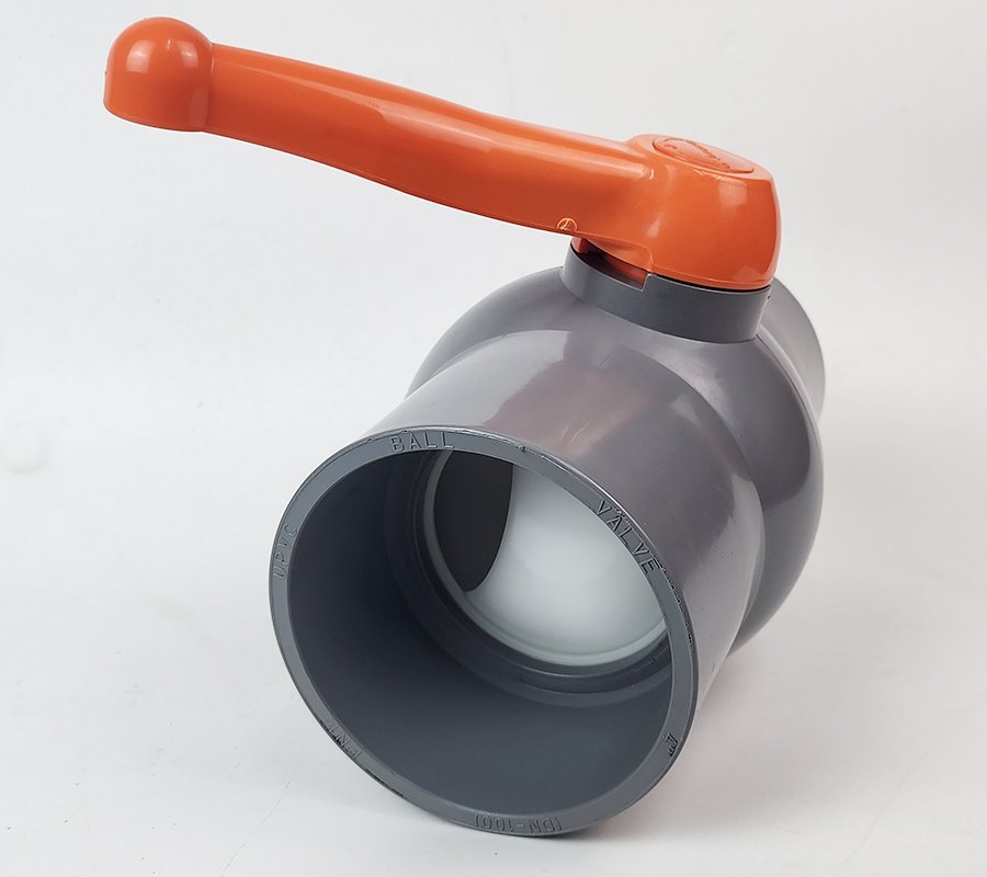 Van uPVC thân đúc bi nhưa ABS 90, 114mm Eurolife EL-VN (tay cam)