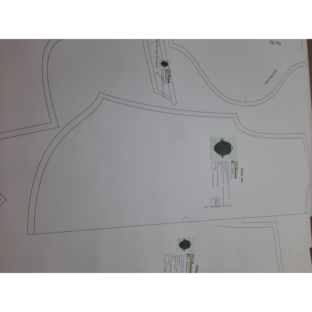 Rập giấy A0 mã 413 -không phải quần áo (BẢN VẼ)