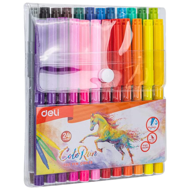 Bút Dạ Nước 24 Màu - Deli C10023