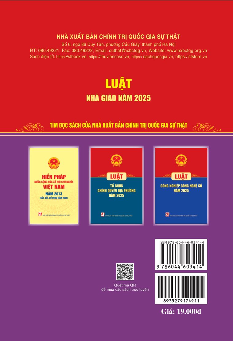 Luật nhà giáo năm 2025