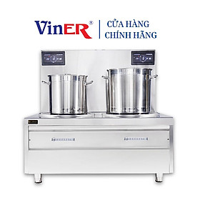 [CỬA HÀNG CHÍNH HÃNG] Bếp từ công nghiệp đôi 8KWx2 mặt phẳng Viner