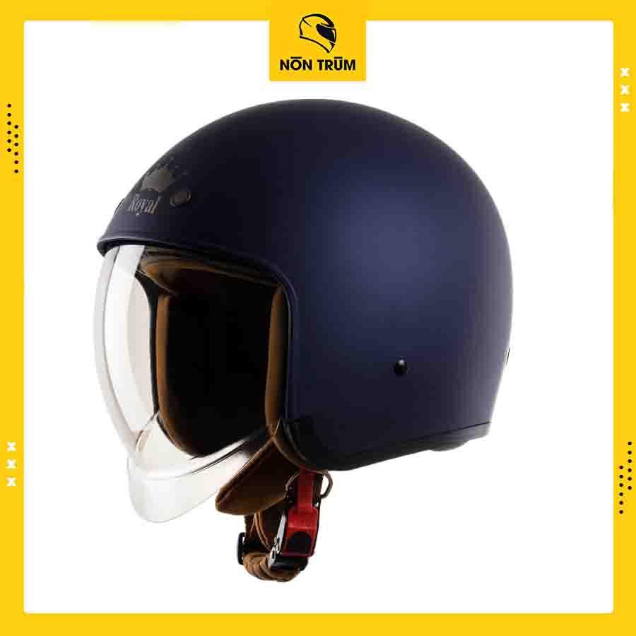 Nón bảo hiểm 3/4 ROYAL M139 có kính âm màu XANH MỰC NHÁM