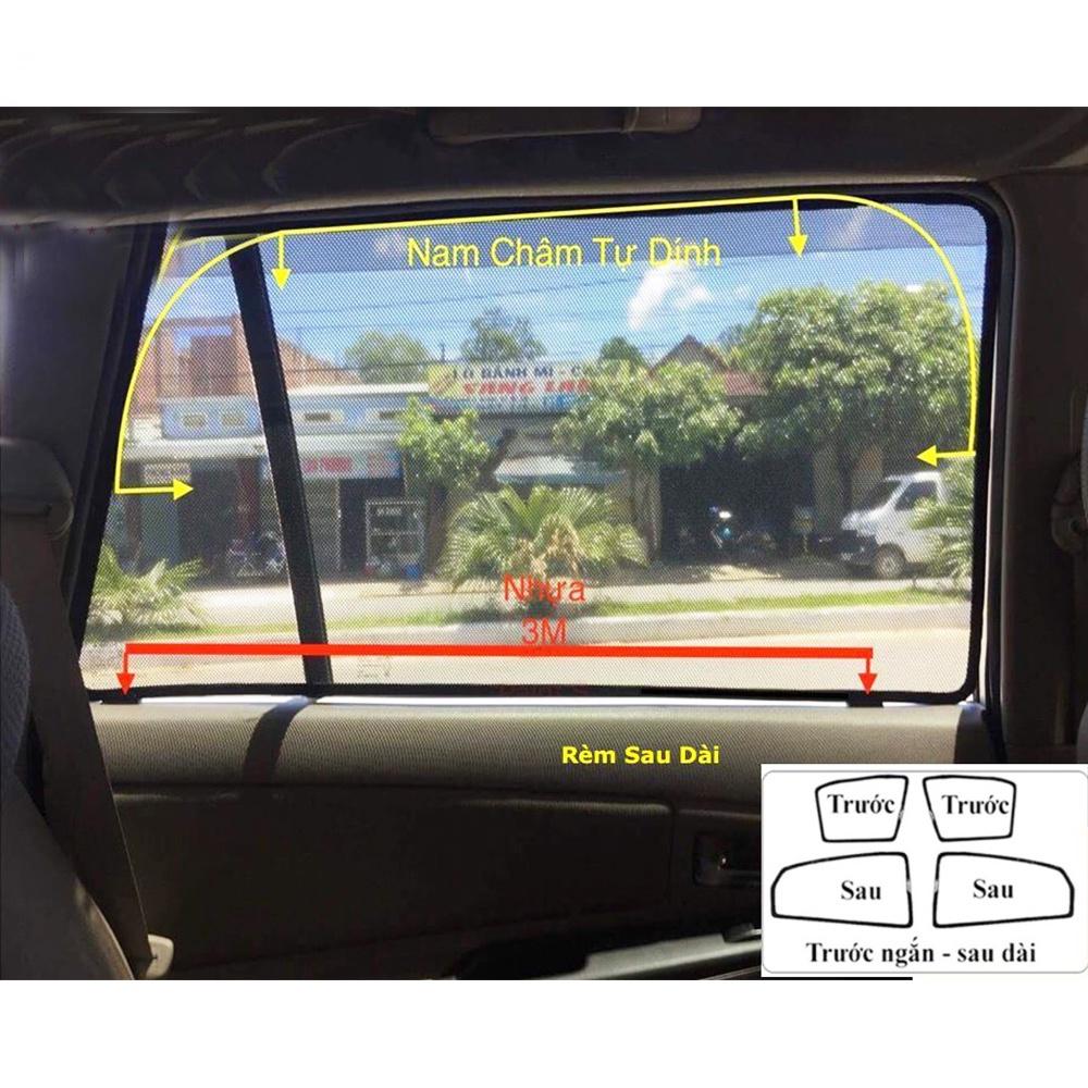 Rèm che nắng nam châm cho xe Toyota Rush, bộ 4 tấm cho 4 cửa, hàng loại 1 cao cấp nhất, vừa khít kính