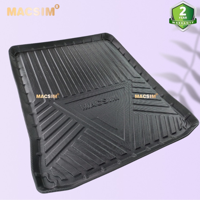 Thảm lót cốp qd xe ô tô BMW 5 series 520i/528i/530i 2018- 2020 nhãn hiệu Macsim chất liệu TPV cao cấp màu đen