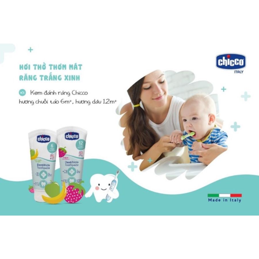 Kem Đánh Răng Hương Dâu 12M+ Chicco