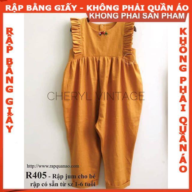 Rập jum cánh tiên cho bé - Rập giấy mã R405 (BẢN VẼ)