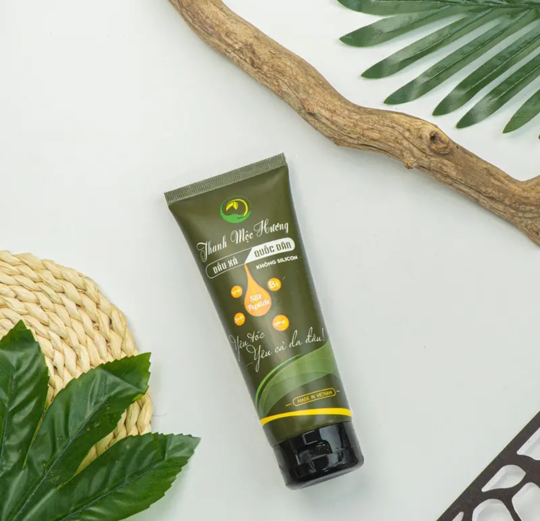 Dầu gội thảo dược dân gian Thanh Mộc Hương sạch gàu mượt tóc phục hồi tóc hư tổn chẻ ngọn 350ml