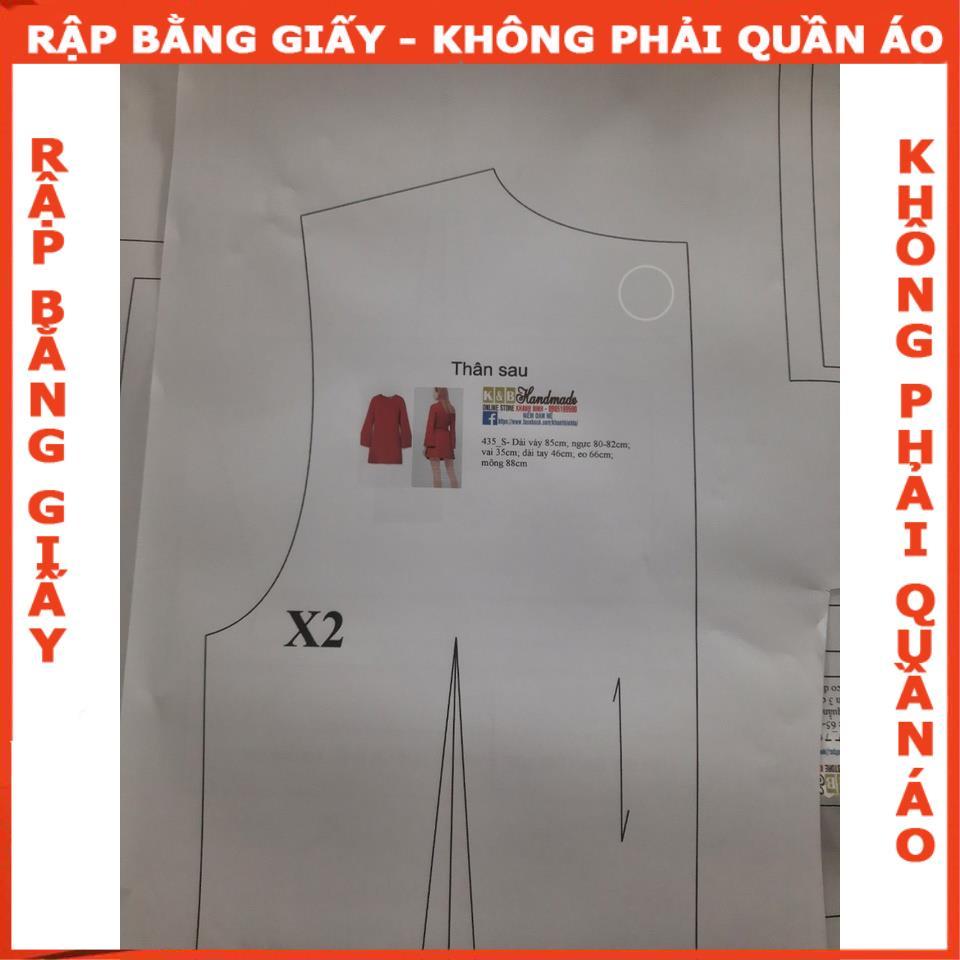 Rập giấy A0 mã 442 (BẢN VẼ) - Rập đầm