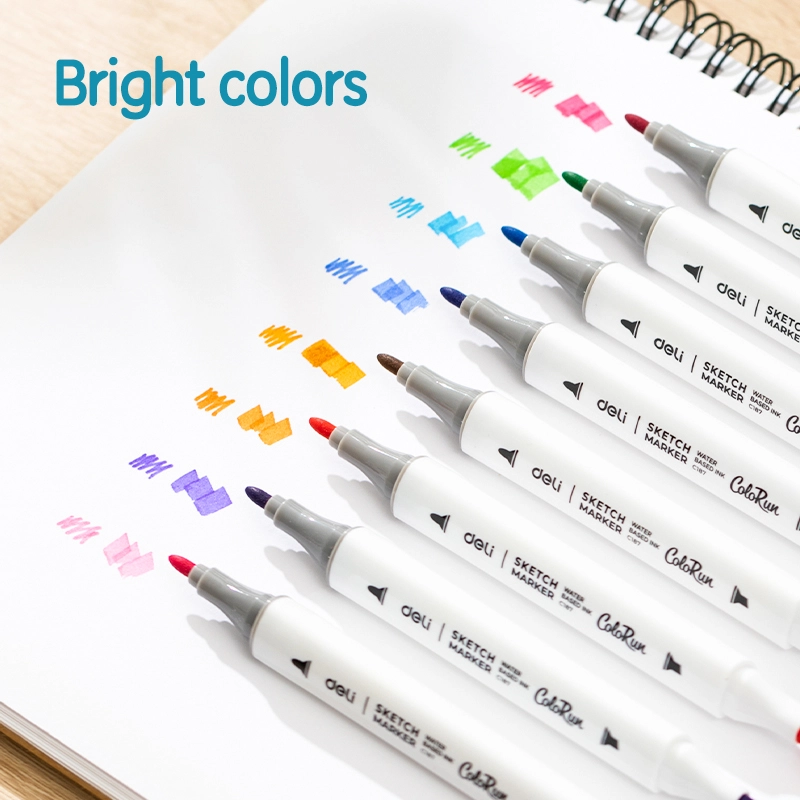 Hộp Bút 12 Màu Deli Marker Colorun - Deli EC187-12