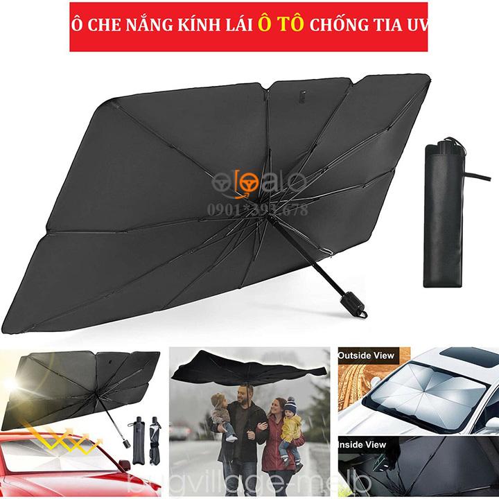 Ô dù che chắn nắng kính lái ô tô Hyundai Getz vải dù tráng nhôm cao cấp ODCKL