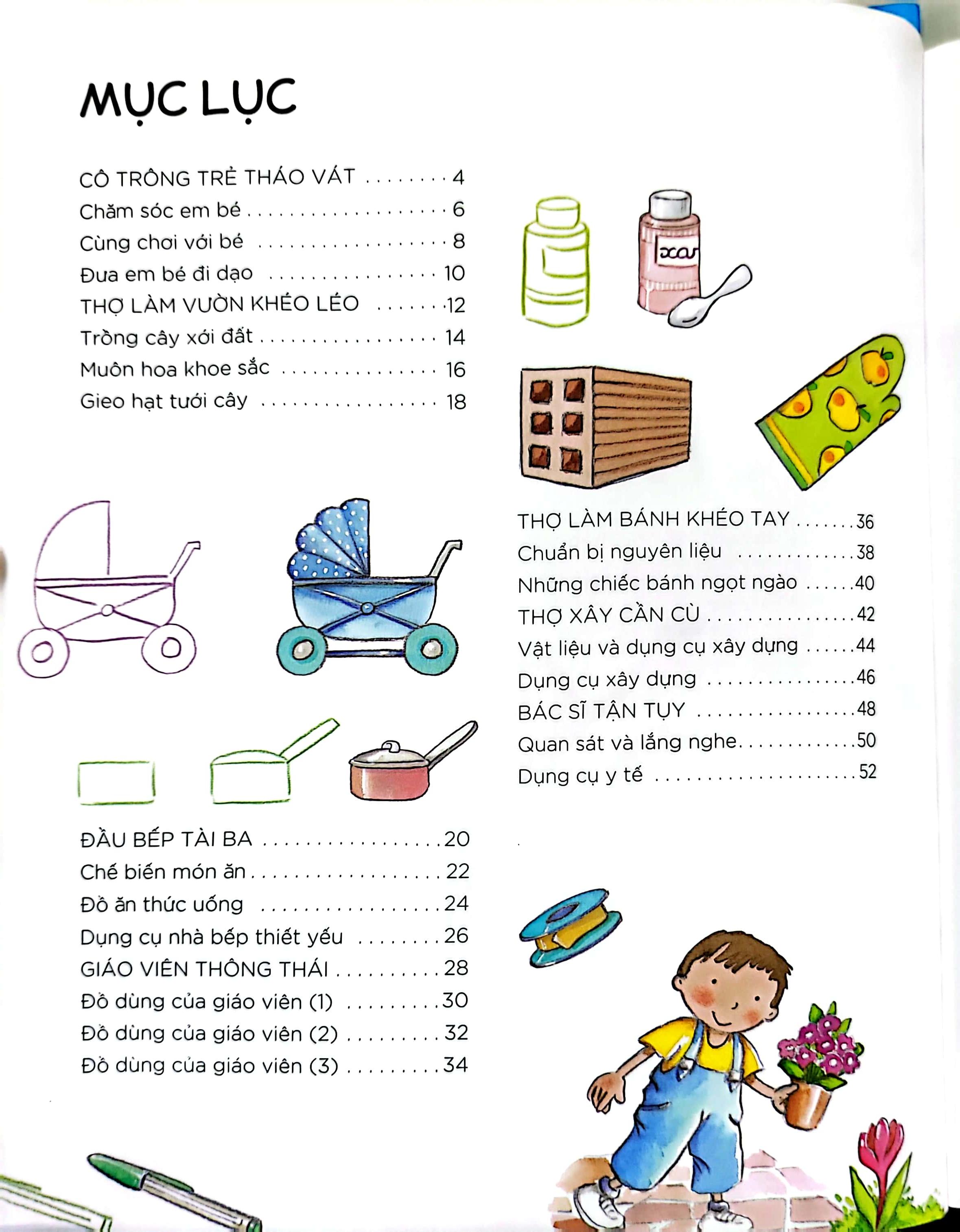Học Vẽ Bằng Hình Cơ Bản 3 - 100 Mẫu Vẽ Nghề Nghiệp
