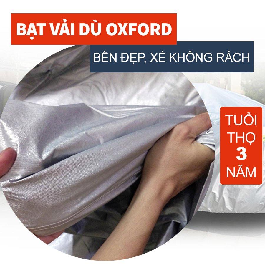 Bạt vải dù oxford bảo vệ xe ô tô, áo trùm oto chống nắng nóng, mưa cho xe ô tô
