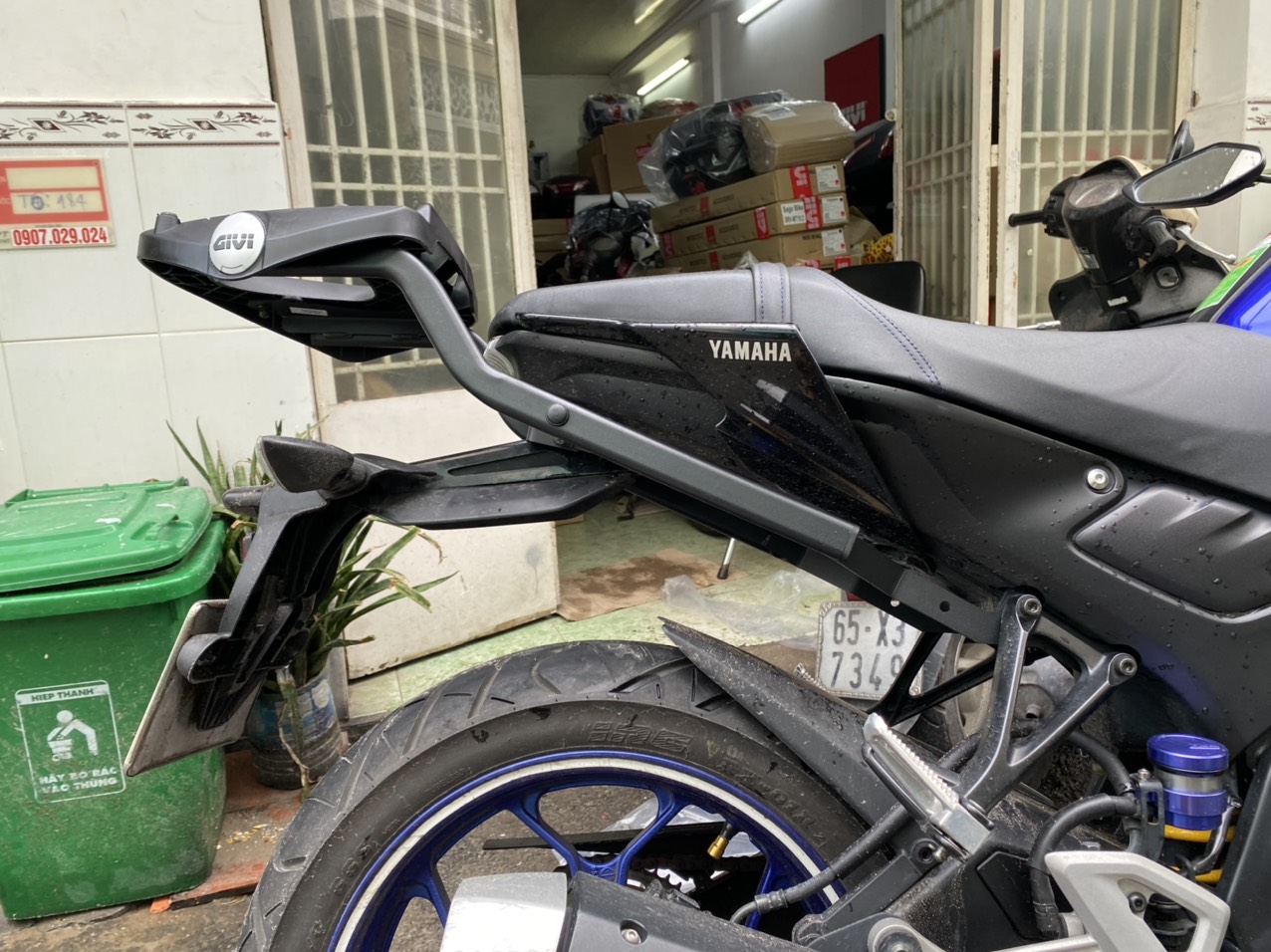 Baga givi SRV MT15, baga givi SRV lắp cho xe MT15, hàng chính hãng, mới 100%