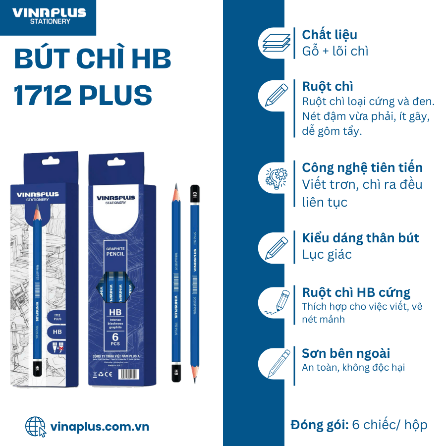 Bút Chì Vinaplus HB/4B/6B