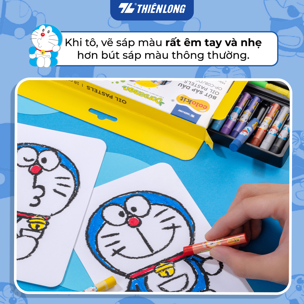 Bút sáp dầu Colokit Doraemon OP-C07/DO