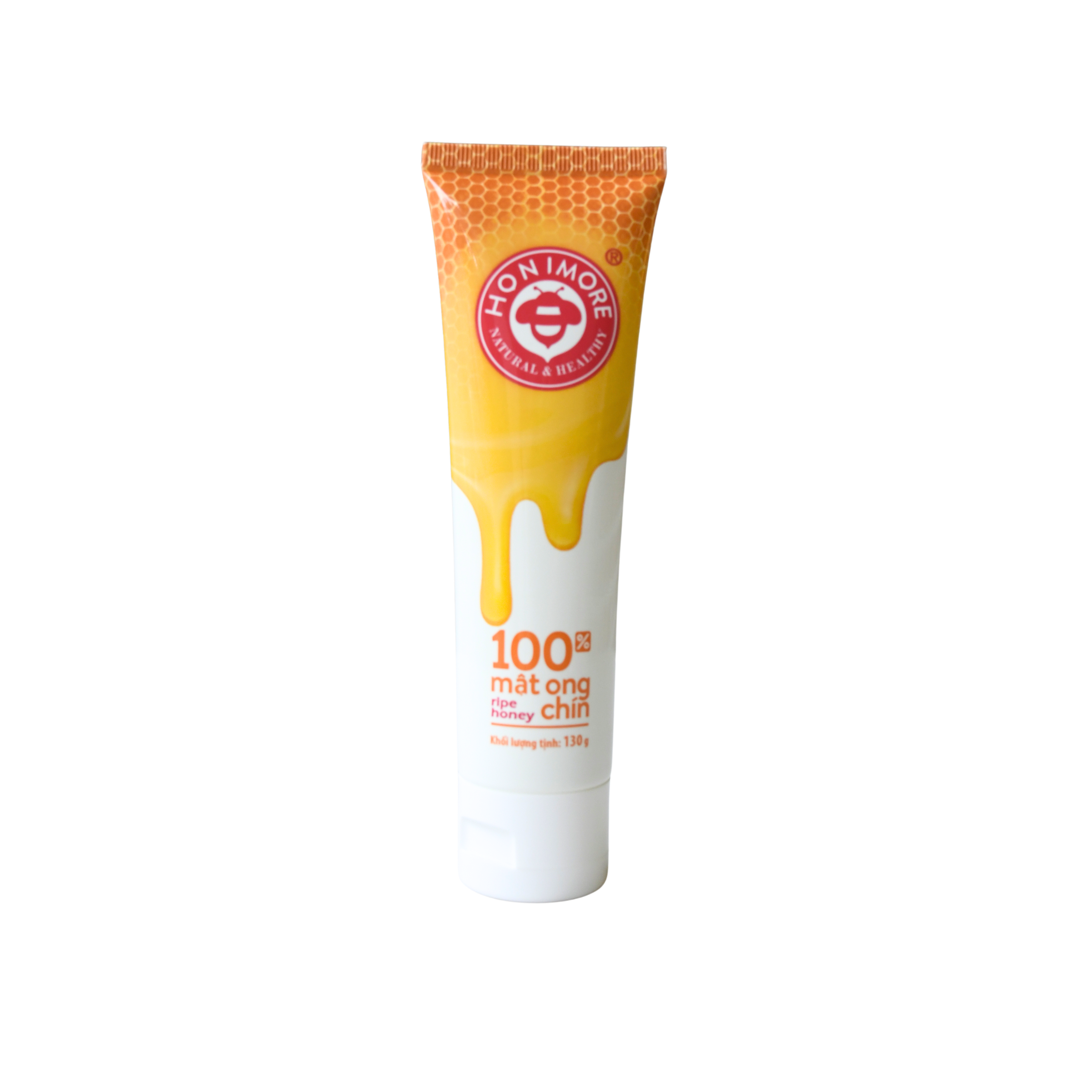 Mật ong rừng Hoa Miền Núi dạng tuýp tiện dụng 130g - 100% mật ong chín Honimore