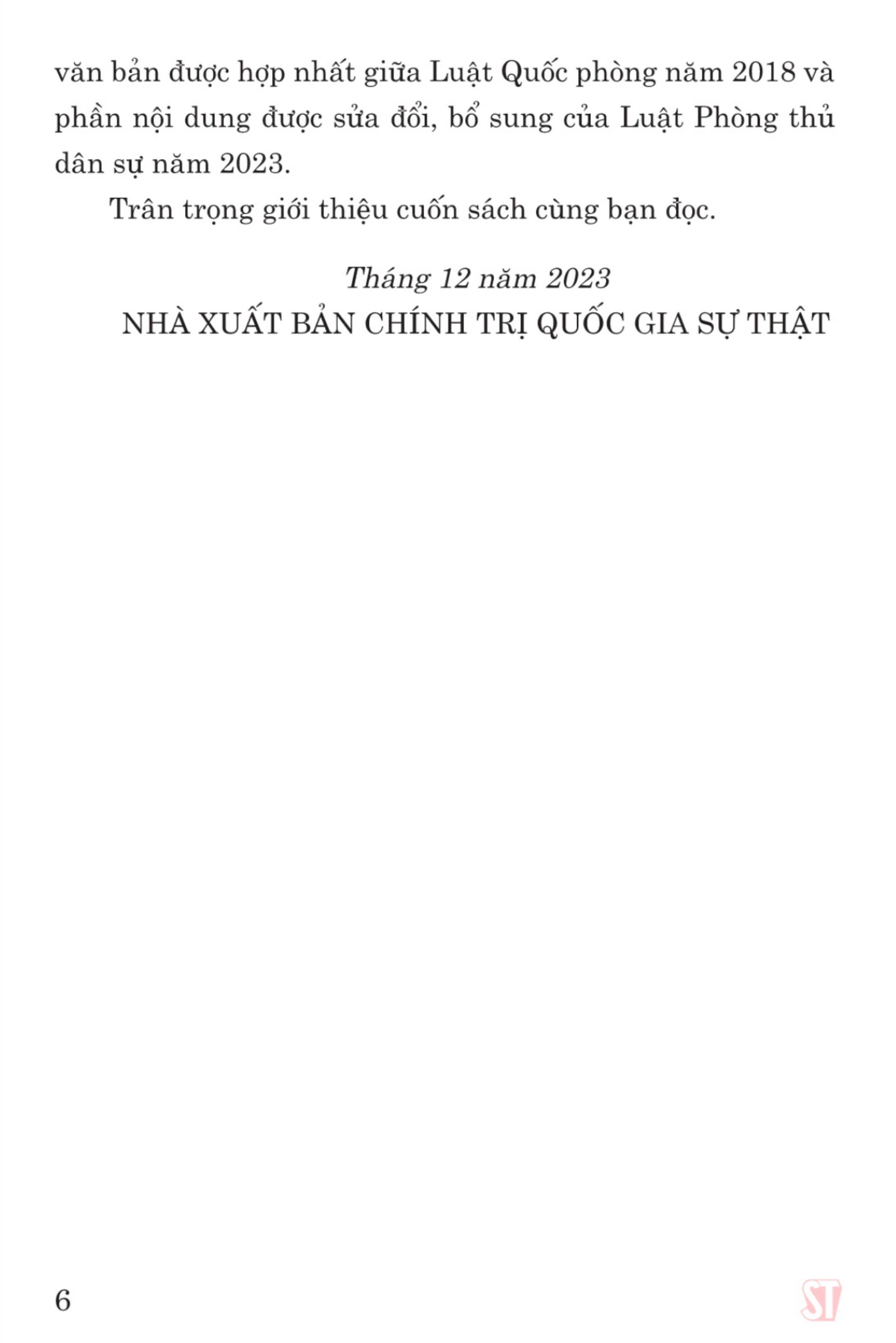 Luật Quốc phòng ( hiện hành) ( sửa đổi năm 2023)