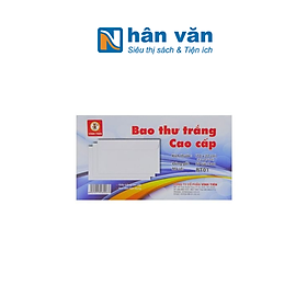 Bao Thư Trắng Cao Cấp Vĩnh Tiến BT01 - 12 x 22 cm