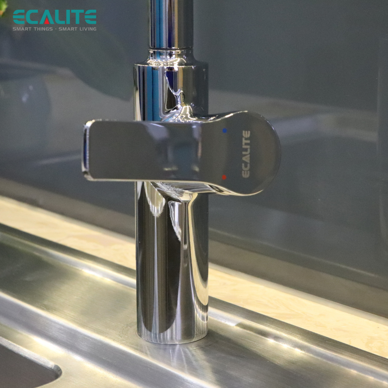 Vòi rửa chén nóng lạnh Ecalite EF-H073C - Đồng thau mạ chrome - Hàng chính hãng