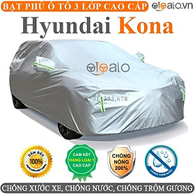 Bạt phủ xe ô tô Hyundai Kona vải dù 3 lớp CAO CẤP BPXOT