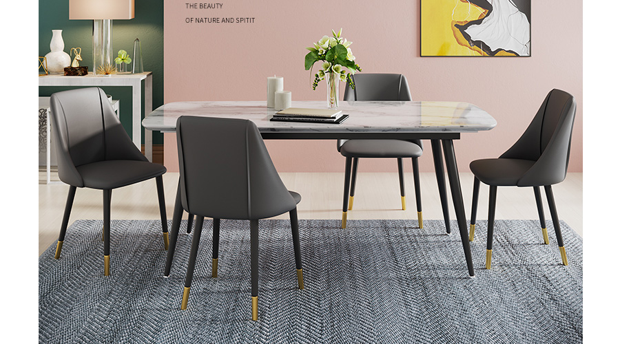 Ghế ăn bọc da (simili) cao cấp LUX 12C-P chân thép sơn tĩnh điện bọc ống đồng đẹp phong cách hiện đại tại HCM