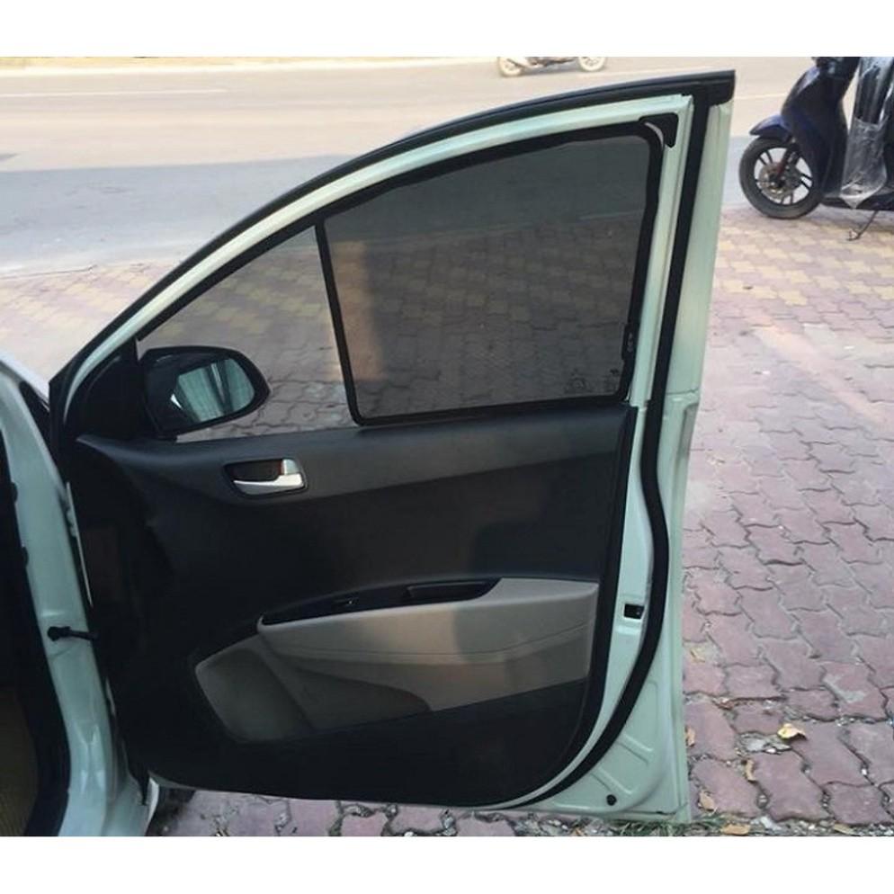 Bộ 4 miếng chắn nắng vải lưới gắn nam châm dành cho HYUNDAI I10 SEDAN