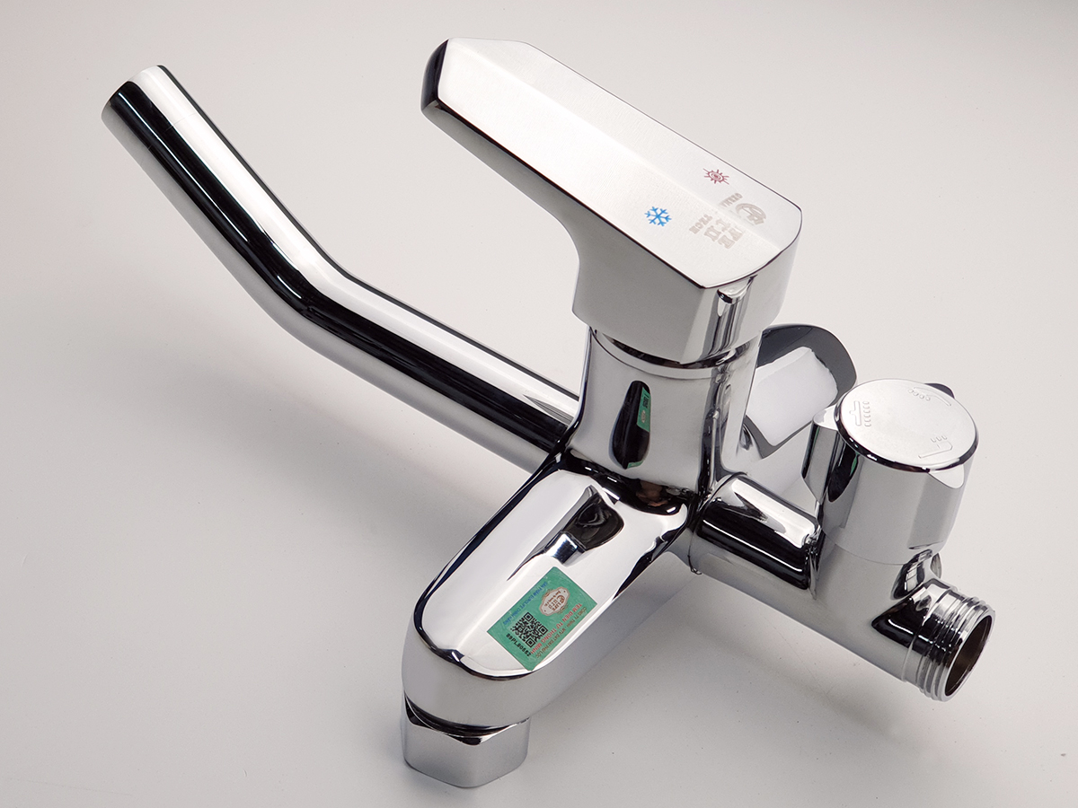 Cây sen nóng lạnh Đồng mạ Chrome Eurolife EL-S924 (Trắng bạc)