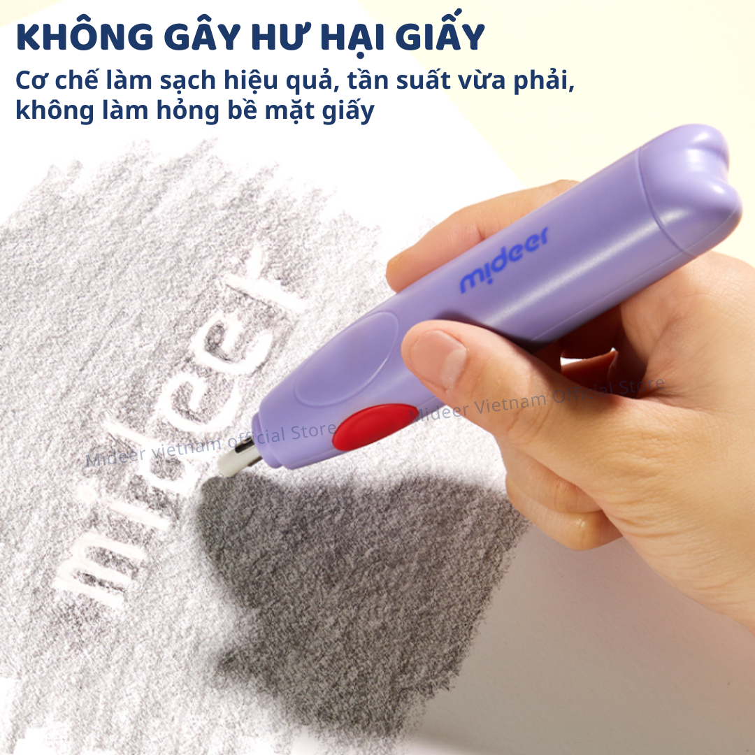 Gọt bút Chì tự động, tẩy tự động, đồ dùng học tập cho bé cao cấp Mideer Artist Electric Stationery