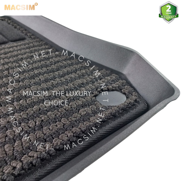 Thảm lót sàn 2 lớp xe ô tô Honda CRV 2018+ Nhãn hiệu Macsim 3W chất liệu nhựa TPE đúc khuôn cao cấp - màu đen