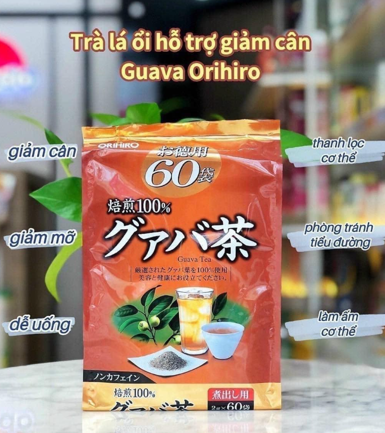 Trà ổi Hỗ Trợ Giảm Câ.n, Giúp Giải Độc, Thanh Lọc Cơ Thể Orihiro Nhật Bản Gói 60 Túi Nhật Bản