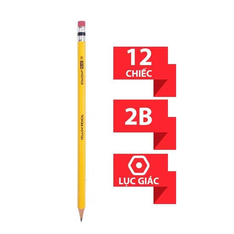 Bút Chì Gỗ Stacom 2B PC107