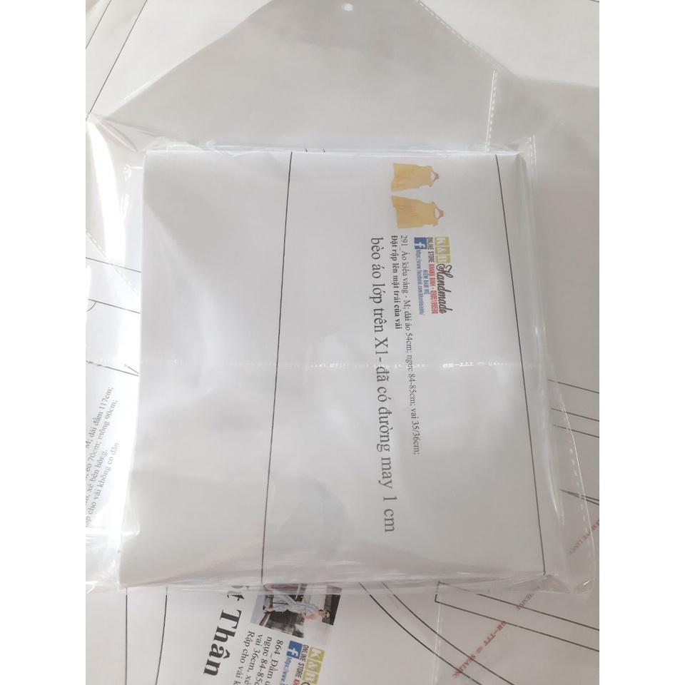 Rập giấy bộ quần short áo giả vest mã 1307 (BẢN VẼ)