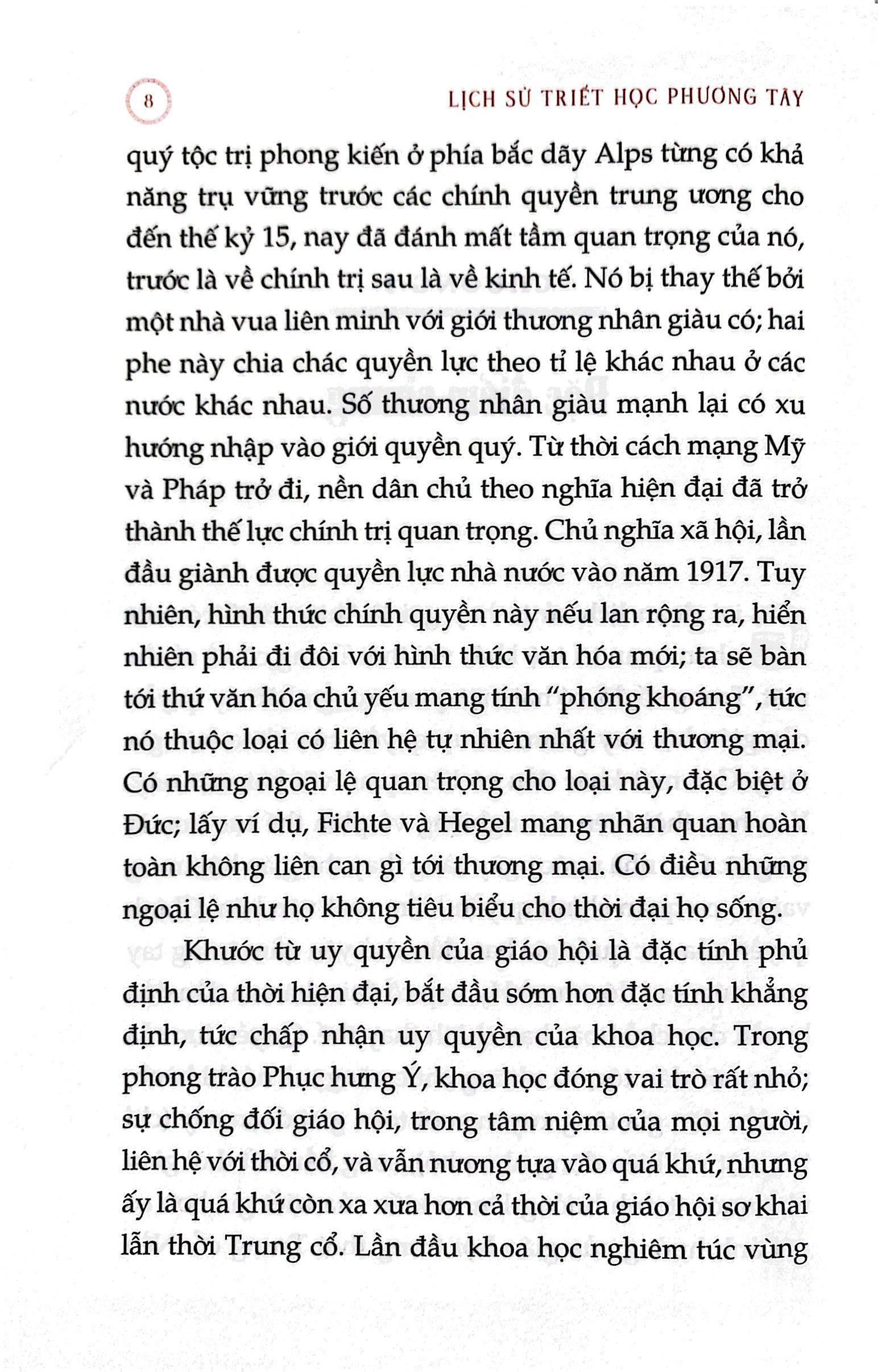 Lịch Sử Triết Học Phương Tây - Tập 3 - Triết Học Hiện Đại - Bìa Cứng