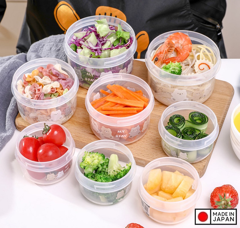 Set 02 hộp đựng thực phẩm Nakaya Pot Bear 160ml - Hàng nội địa Nhật Bản nhập khẩu chính hãng