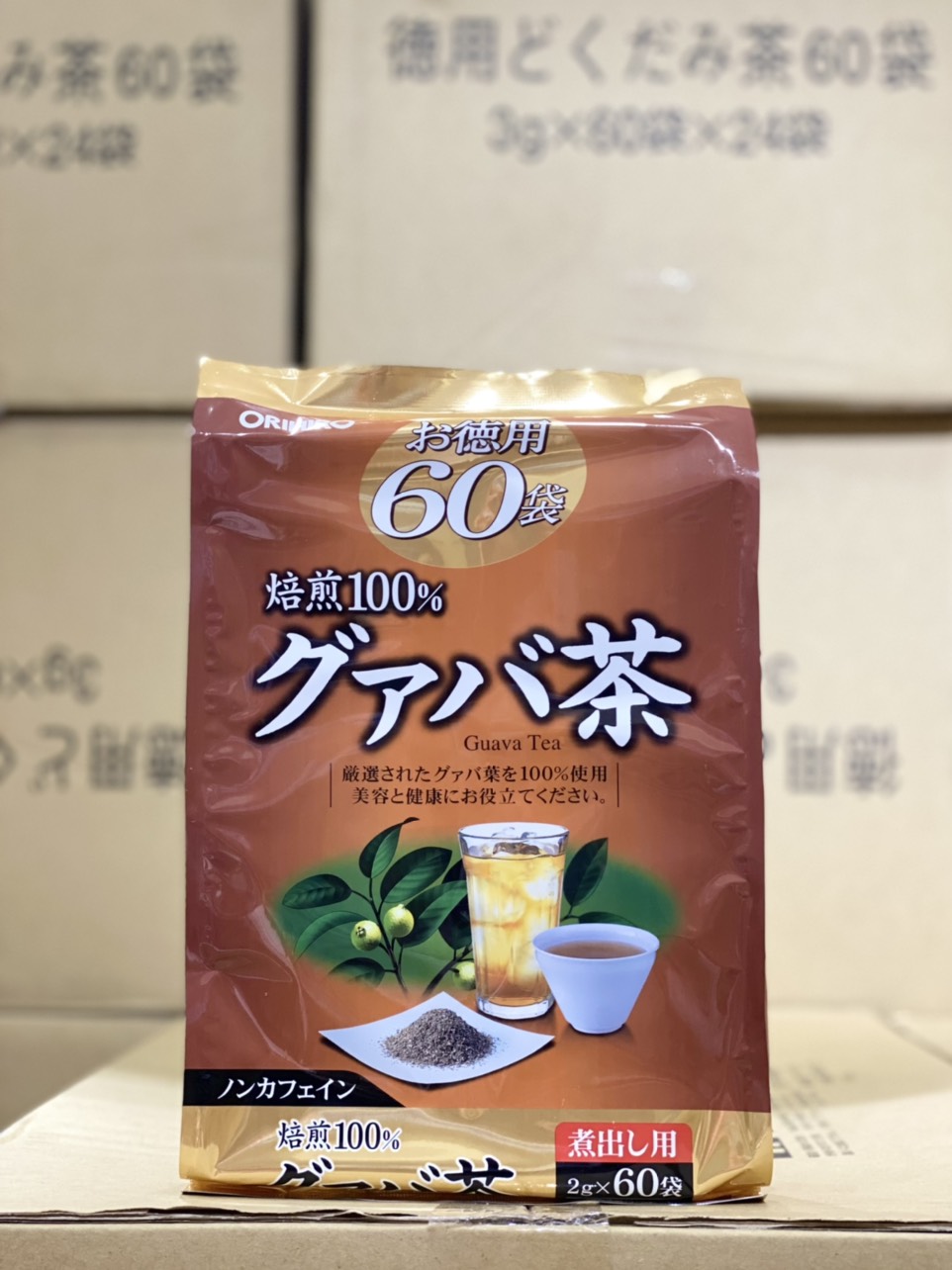 Trà ổi Hỗ Trợ Giảm Câ.n, Giúp Giải Độc, Thanh Lọc Cơ Thể Orihiro Nhật Bản Gói 60 Túi Nhật Bản
