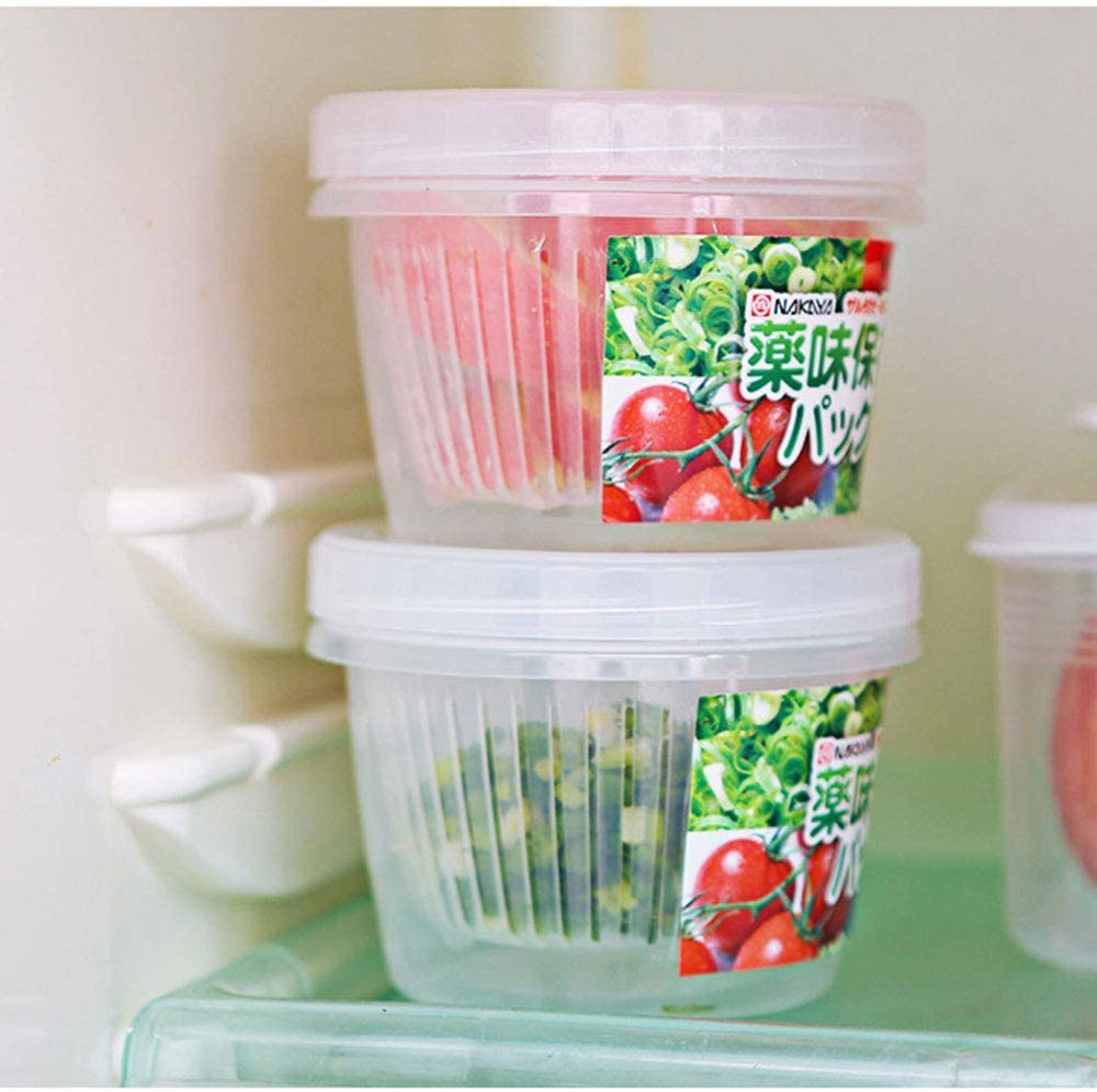 Bộ hộp đựng thực phẩm tròn 2 lớp W/S 500ml - Hàng nội địa Nhật Bản nhập khẩu chính hãng
