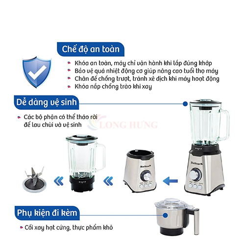 Máy xay sinh tố Bluestone BLB-5339 - Hàng chính hãng