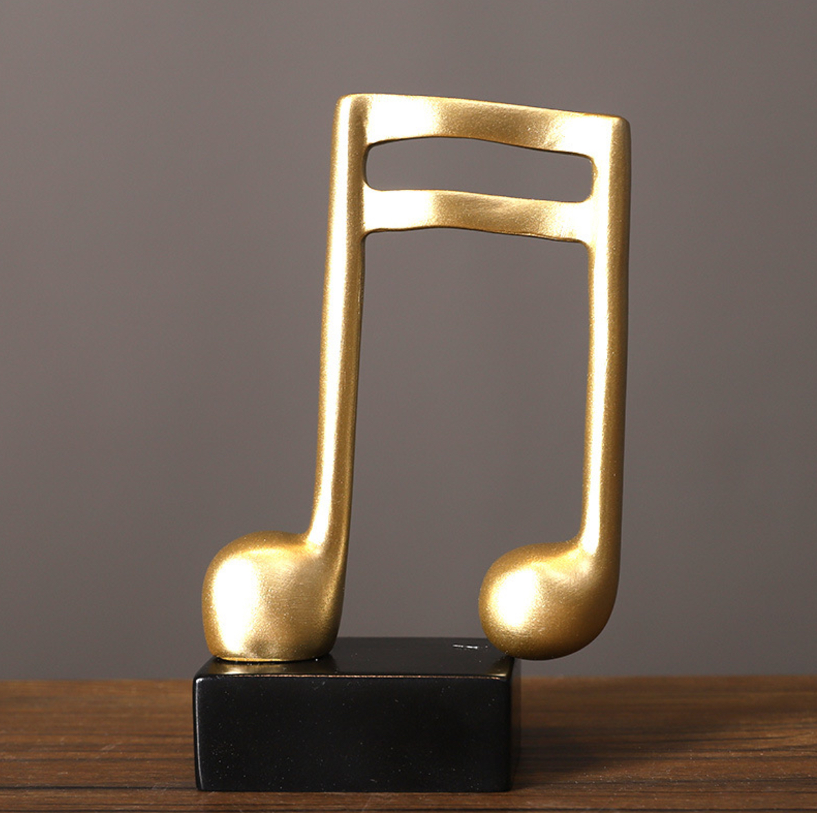 Mô hình 3 nốt nhạc, khoá sol mạ đồng trang trí đàn Piano, đồ decor trang trí nội thất tủ kệ , bàn làm việc - Hàng chính hãng