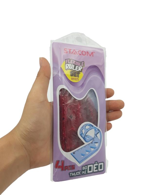 Bộ 3 Cây Thước Dẻo Stacom FR102S - Màu Đỏ
