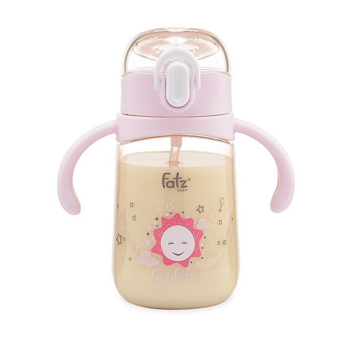 Bình uống nước PPSU bật hút 2 tay cầm với phao 360 độ 250ml Fatzbaby Fatz Sippy 2 - FB0298BT Hàng Chính Hãng