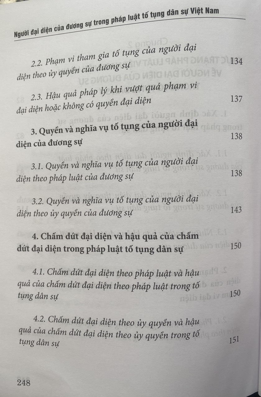 Người Đại Diện Của Dương Sự Trong Pháp Luật Tố Tụng Dân Sự Việt Nam